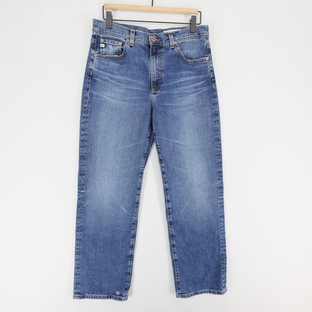 AG Adriano Goldschmied Brinley Jeans Womens 29 Blue Mid Rise Straight Leg